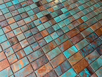 Rusted Moon ~ Copper Tile