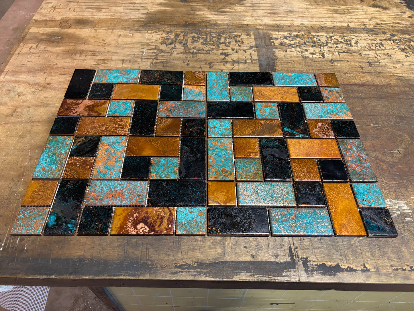 Mosaic Border Copper Tile Mix #82726