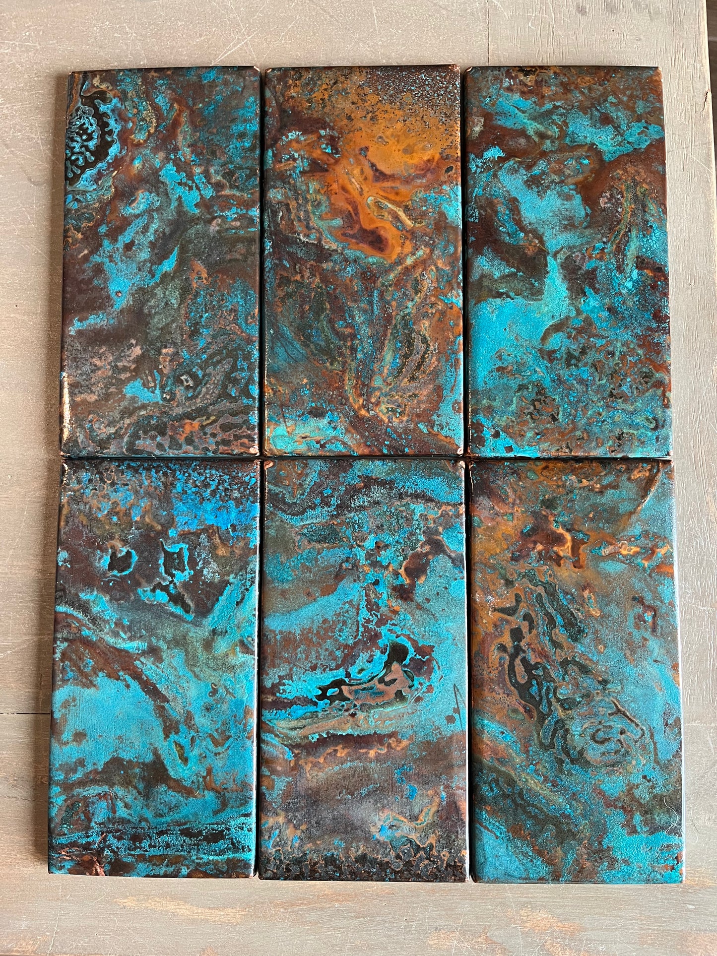 3"x6" Copper Tile ~ Lot #1725