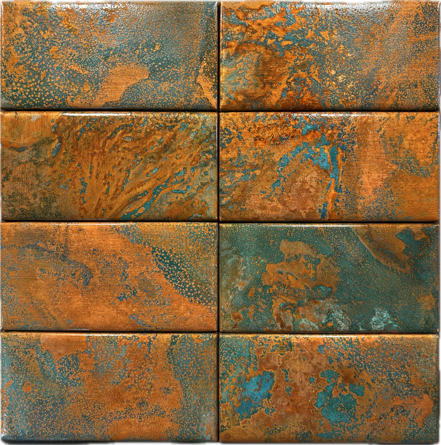 Charcoal black artist series ceramic tile