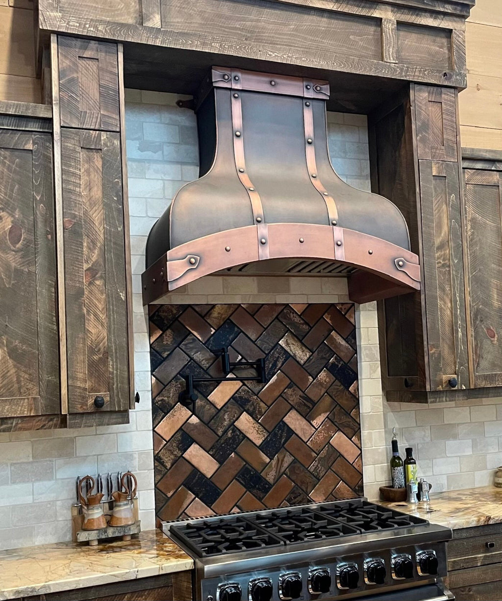 3" x 6" Copper Subway Tile | Midnight Cowboy