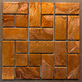 12" x 12" Copper Tile Mosaic Border | Copper Canyon