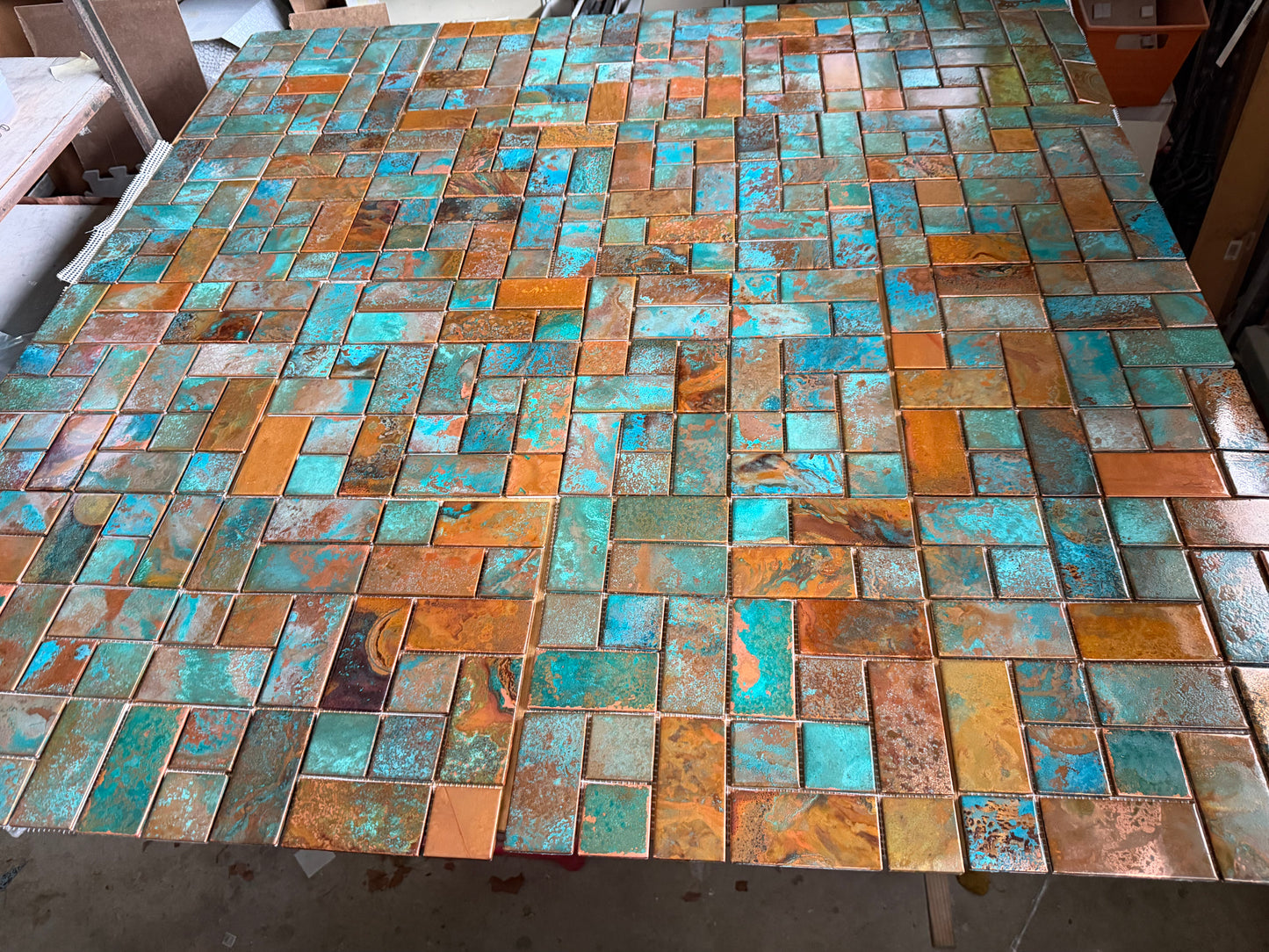 Rusted Moon ~ Copper Tile