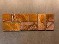 4" x 12" Copper Tile Mosaic Border | Copper Canyon