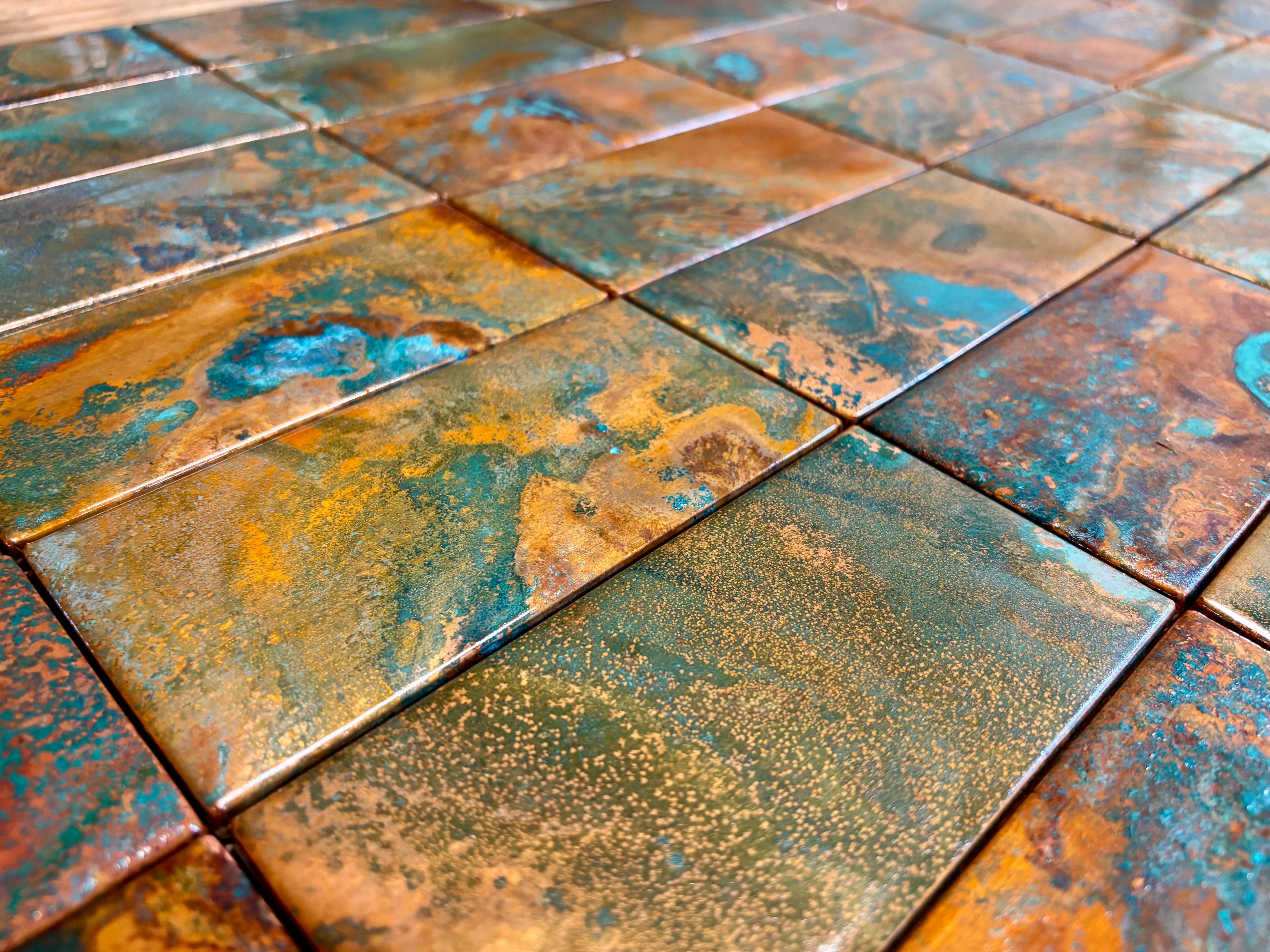 Rusted Moon ~ Copper Tile