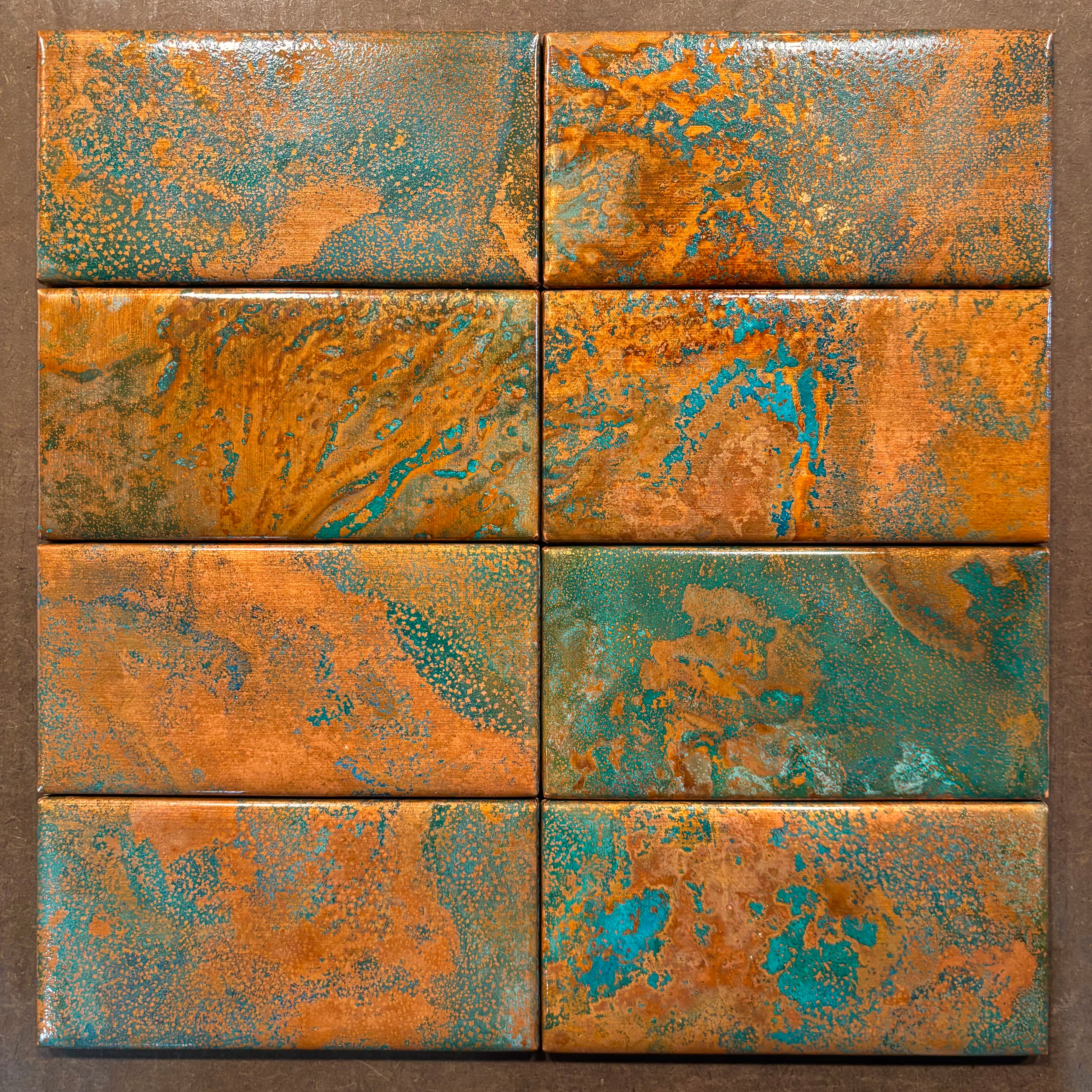 Rusted Moon ~ Copper Tile