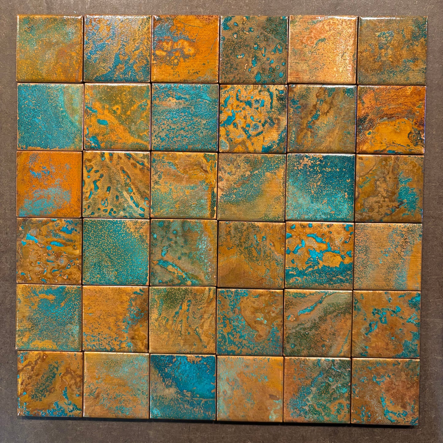 Rusted Moon ~ Copper Tile