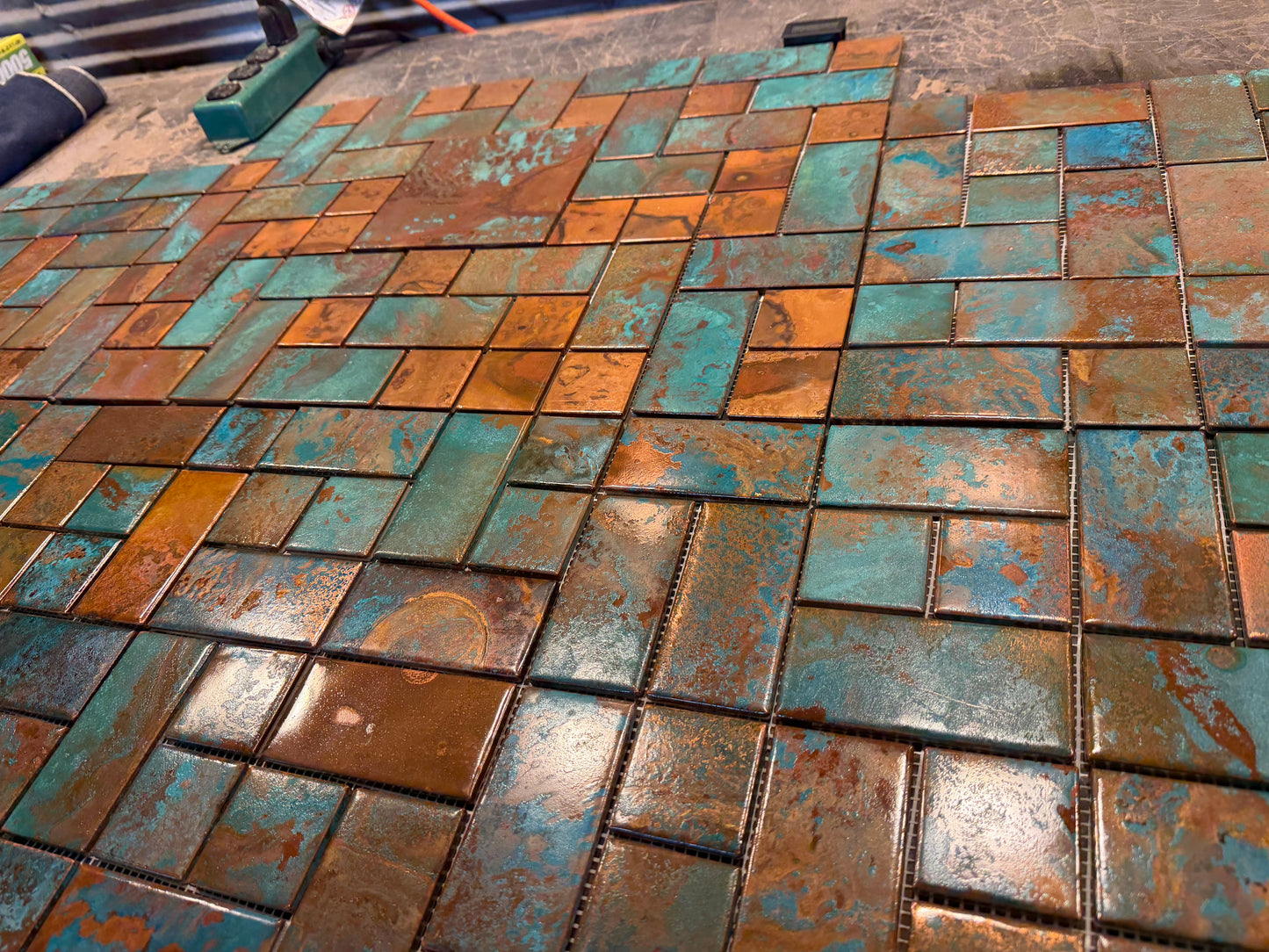 Rusted Moon ~ Copper Tile