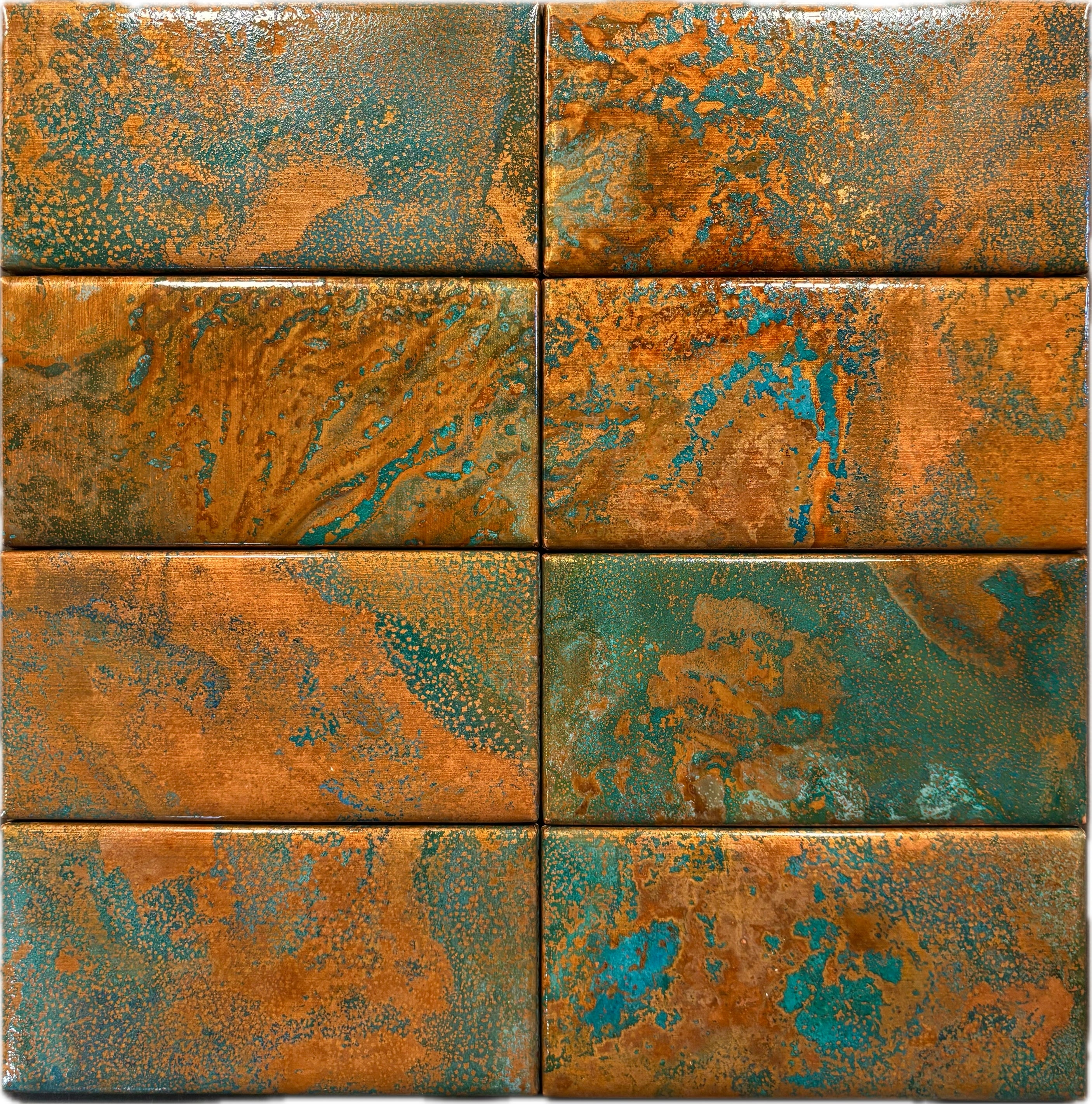 Rusted Moon ~ Copper Tile