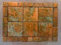 Copper Tile Backsplash 16"x22" Sheet Mosaic