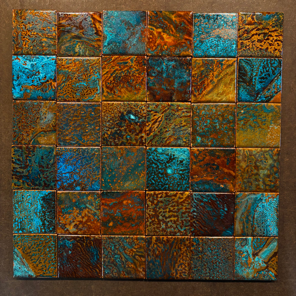 2" x 2" Copper Field Tile | Oceana
