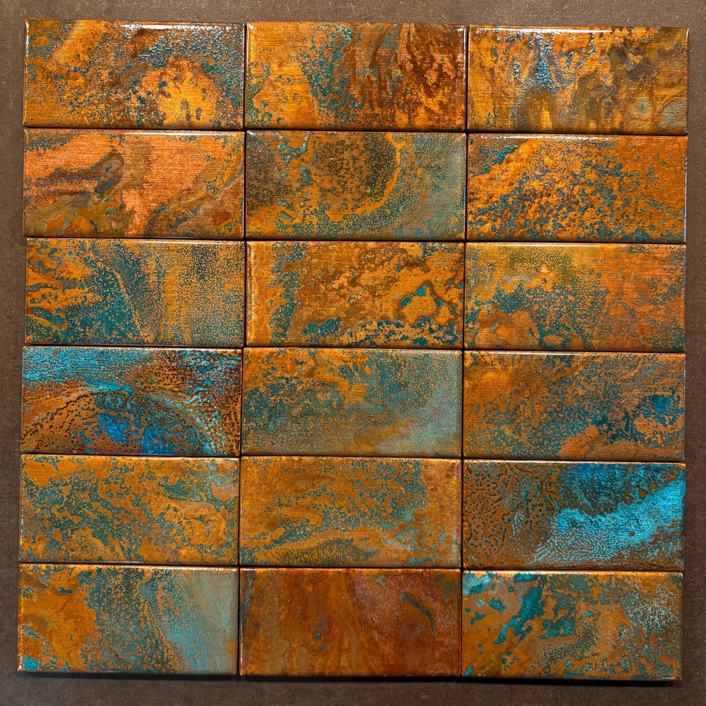 Rusted Moon ~ Copper Tile