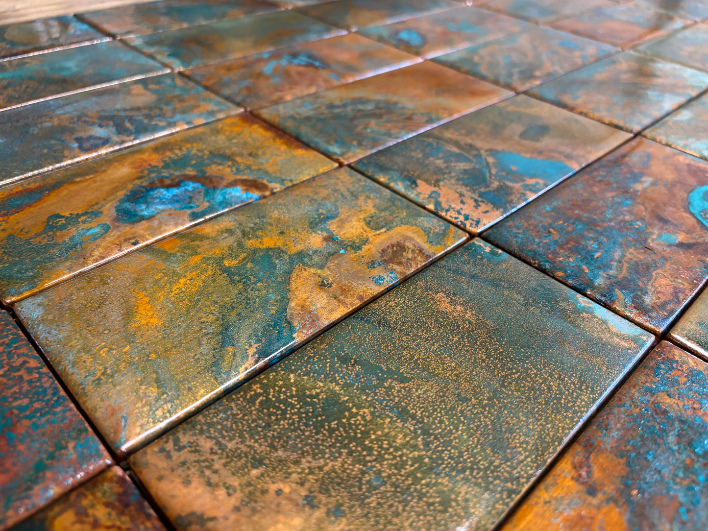Rusted Moon ~ Copper Tile