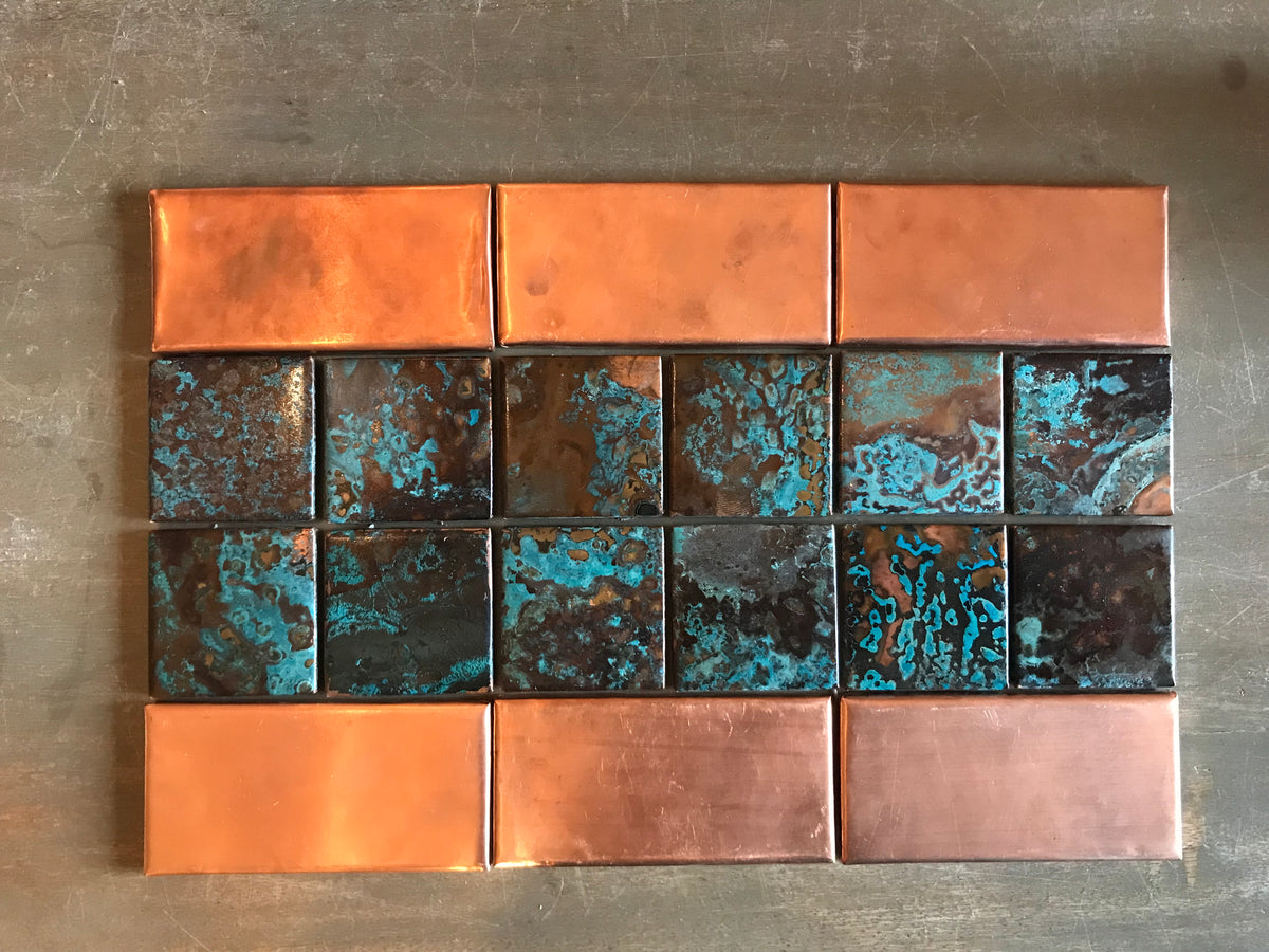 2" x 4" Copper Field Tile | Moon River