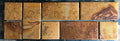4" x 12" Copper Tile Mosaic Border | Moonshine