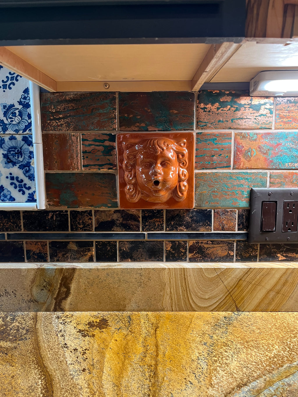 3" x 6" Copper Subway Tile | Copper Rain