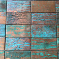 3" x 6" Copper Subway Tile | Copper Rain
