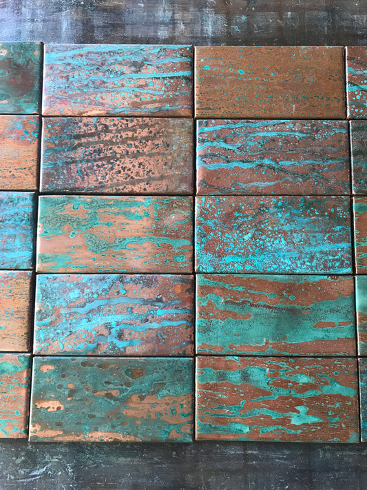 Copper Tile ~ Copper Rain