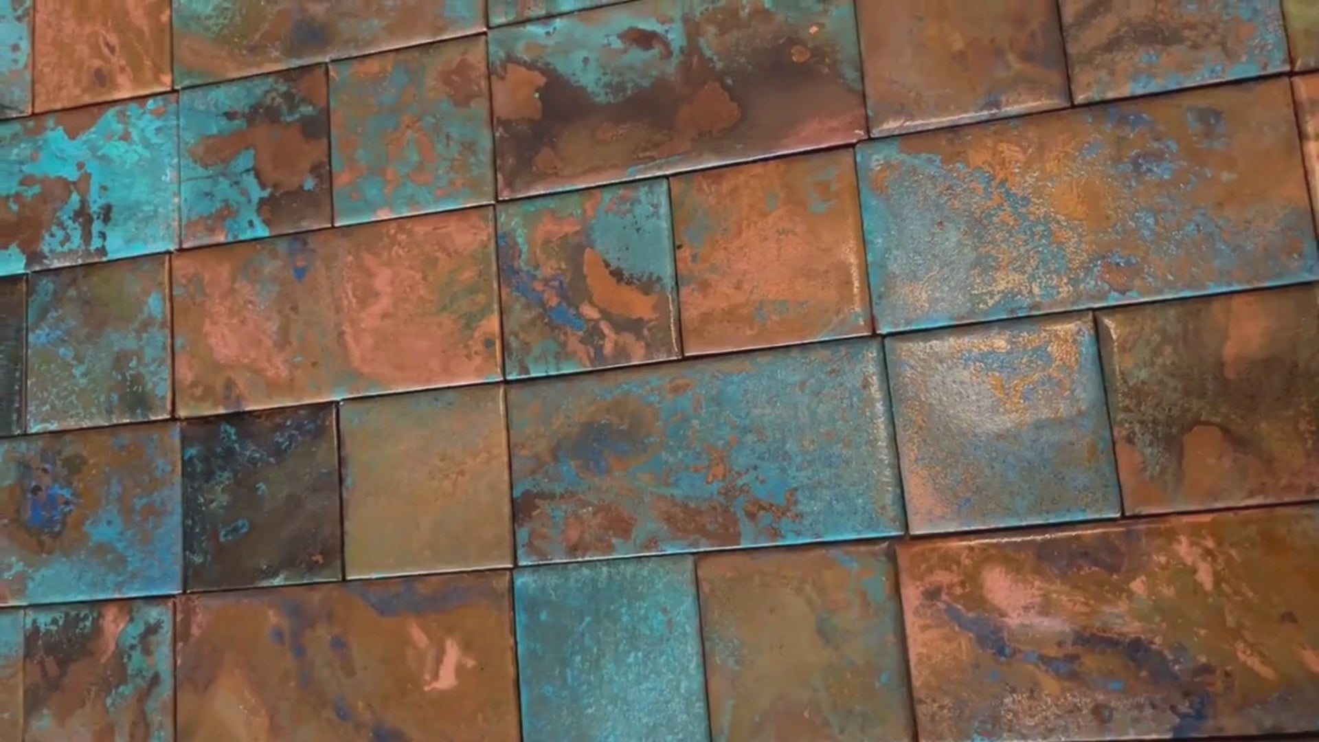 Rusted Moon ~ Copper Tile